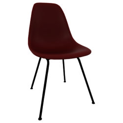 Vitra Eames DSX 43cm Side Chair Oxide Red / Black